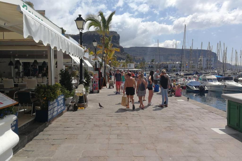 Schoene Wohnung Direkt Am Meer Mit Meerblick, Wlan Puerto De Mogan Exterior photo